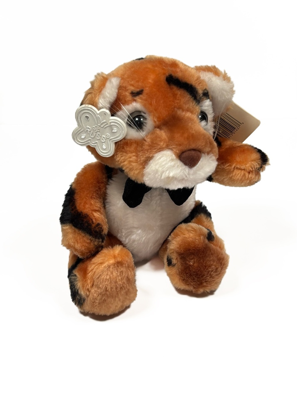NWT Russ Luv Pets Tugs Tiger Bow Tie Stuffed Animal Stuffie Vintage New